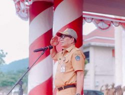 Perdana !!! PLH Bupati Bolmut Darwin Muksin Pimpin Apel Bersama ASN dan Pemdes