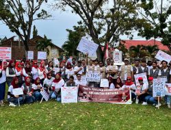 PPK Bintauna Sosialisasikan Pilkada Lewat Pawai Pembangunan