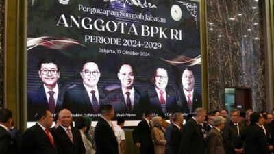 Gubernur Olly Dondokambey Hadiri Pelantikan 5 Anggota BPK RI 2024-2029