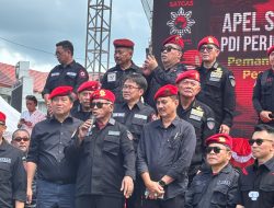 PDI Perjuangan Gelar Apel Satgas Cakra Buana di Sulut, Komarudin Watubun: Lawan Intimidasi, Jangan Takut!