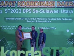 Pemkab Minsel Raih Penghargaan Indeks Pembangunan Statistik Kategori Baik dari BPS