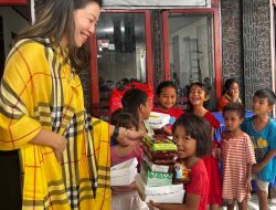 Sambut HUT Ke 61, DPD II Partai Golkar Kota Bitung Berbagi Pangan Gratis