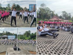 Kapolres AKBP Handoko Sanjaya Pimpin Giat Jumat Sehat Polres Mitra