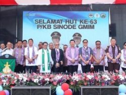 Hadiri HUT ke-63 PKB GMIM, Wagub Victor Mailangkay Ajak Gereja Terus Bekerjasama dengan Pemerintah dalam Pembanguan