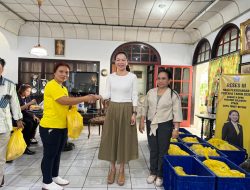 Gelar Reses di Kota Bitung, Cindy Wurangian Banjir Aspirasi dan Bagikan Sembako Untuk Warga