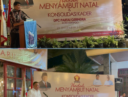 DPC Partai Gerindra Manado Gelar Ibadah Perayaan Natal, YSK Tekankan Jangan Sombong Harus Rendah Hati