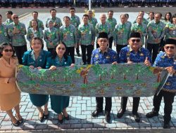 Ini Makna Batik “Harmoni Bitung” yang Diresmikan Walikota Hengky Honandar