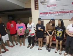 Berawal Dari Laporan, Polsek Ratatotok Amankan 9 Orang Hirup Lem Ehabond