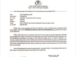 Dugaan Adanya Provokasi dan Pencemaran Nama Baik, Wenny Lumentut Resmi Laporkan Sejumlah Bakal Calon Hukum Tua Desa Koha