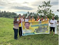 Sambut Hari Raya Idul Adha, Ketua DPD Partai Golkar Sulut Michaela E Paruntu Serahkan Kurban Ke Masyarakat